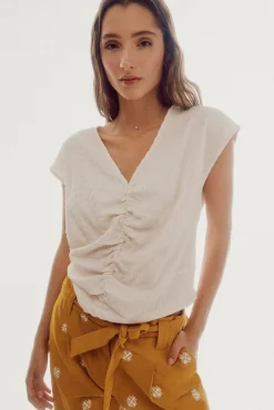 Camiseta Con Frunce^Slowlove Best