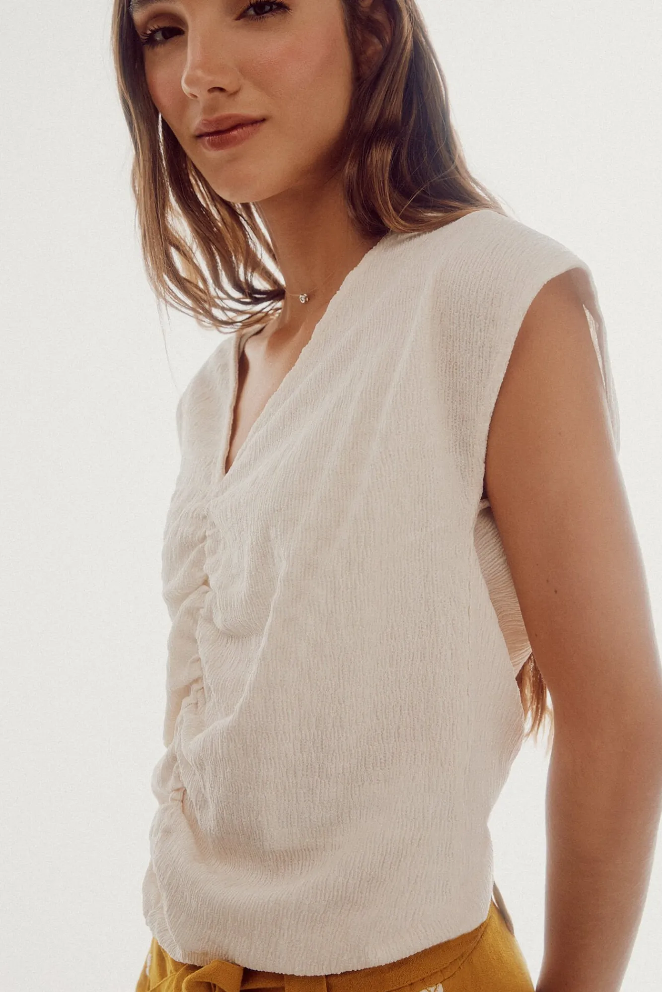 Camiseta Con Frunce^Slowlove Best