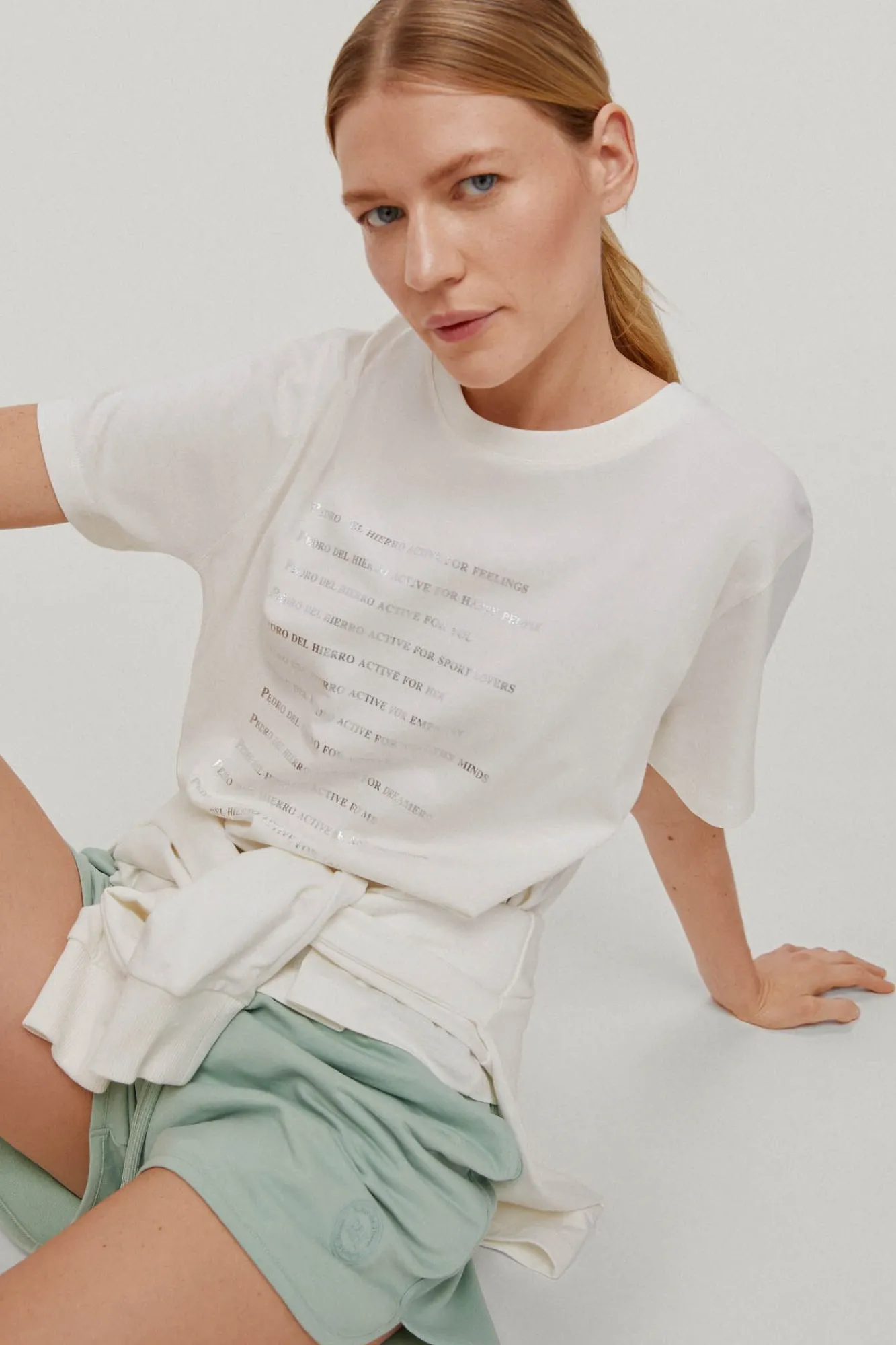 Camiseta De Algodon Con Logo^Pedro del Hierro Best