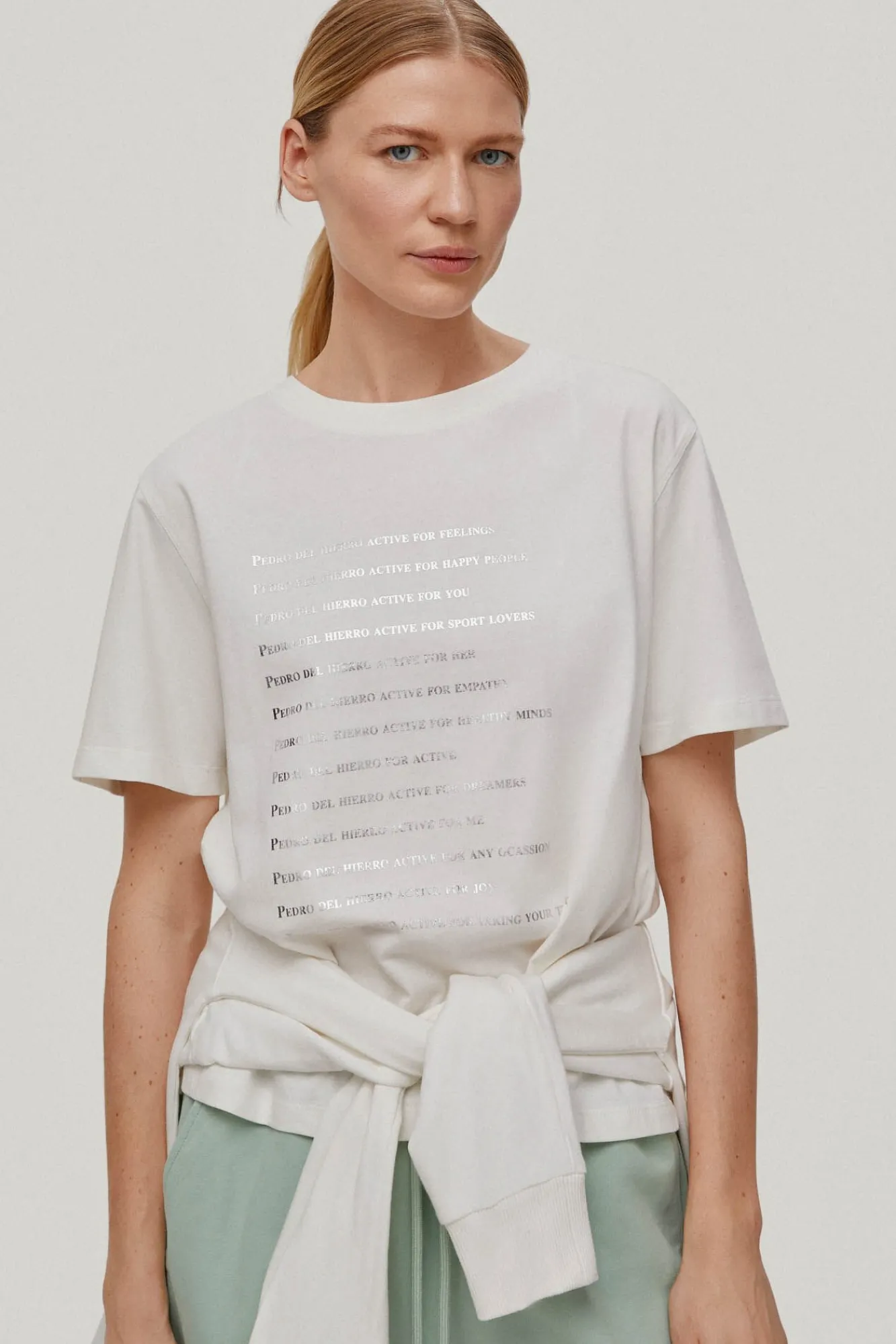 Camiseta De Algodon Con Logo^Pedro del Hierro Best