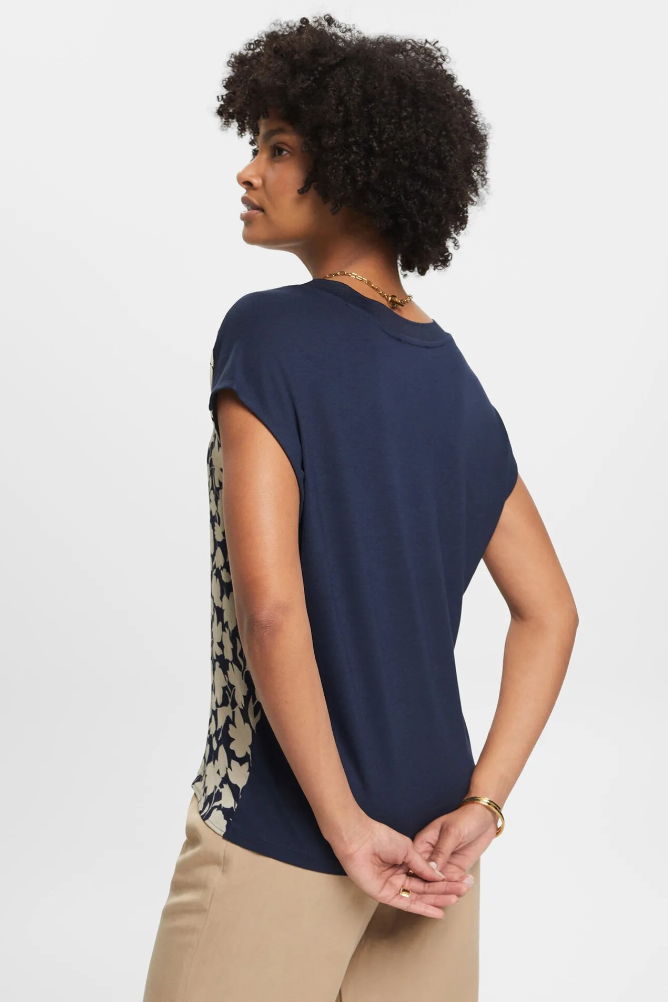 Camiseta Holgada Estampada Viscosa^Esprit Fashion