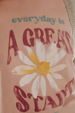 Camiseta Oversize Con Grafico Posicionado^Slowlove Online