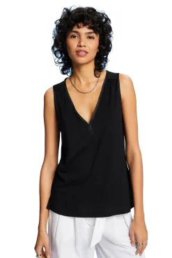 Camiseta Sin Mangas Cuello Pico Tencel™^Esprit Sale