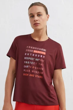 Camiseta Tecnica Transpirable Granate^Dash and Stars Outlet