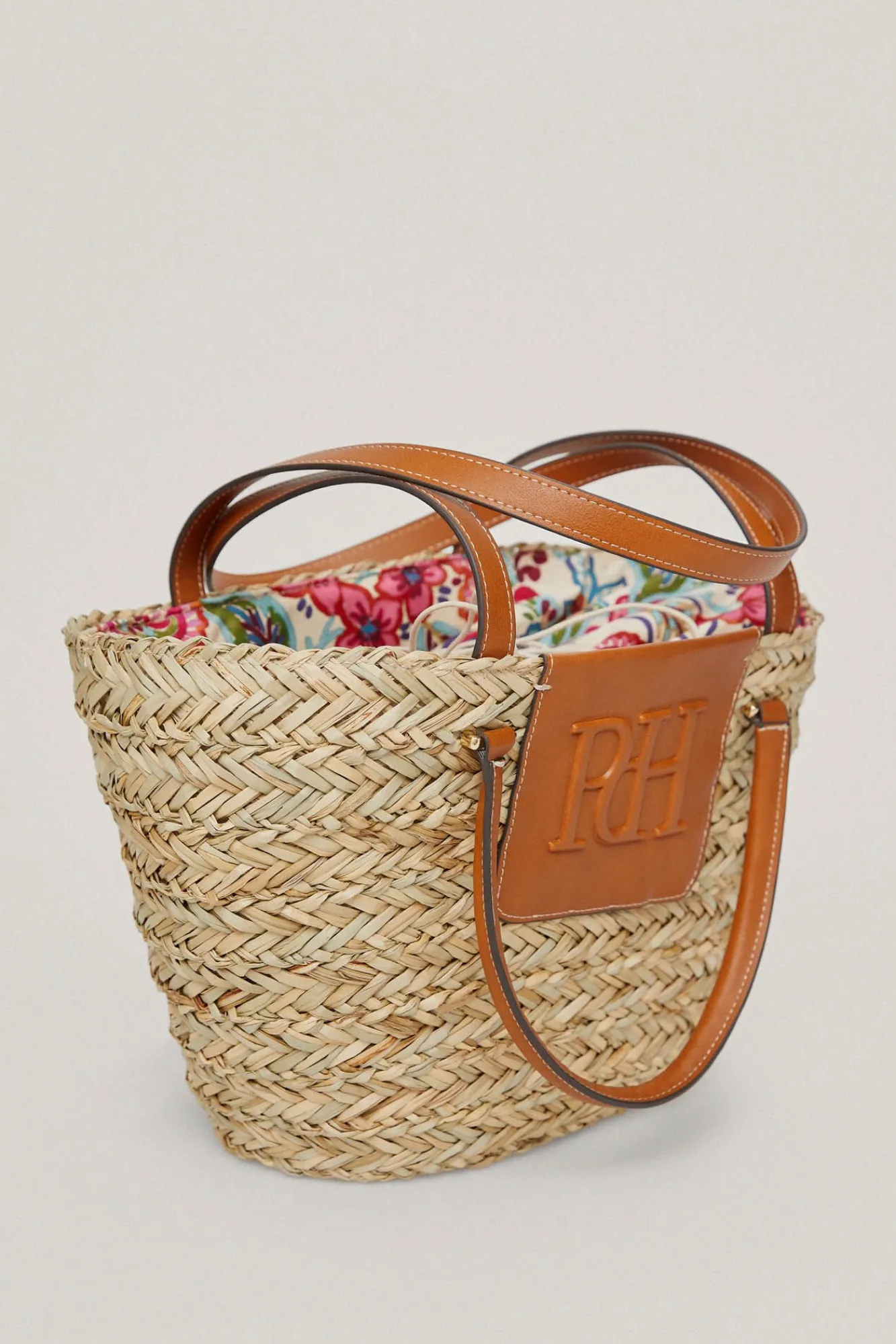Capazo De Rafia Con Logotipo En Volumen^Pedro del Hierro Cheap