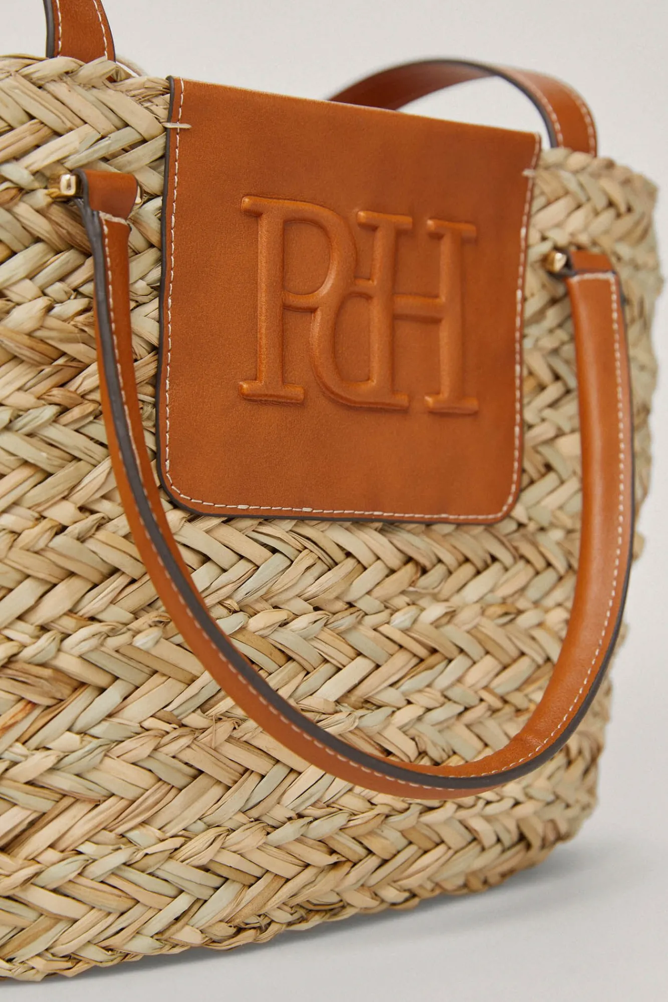 Capazo De Rafia Con Logotipo En Volumen^Pedro del Hierro Cheap