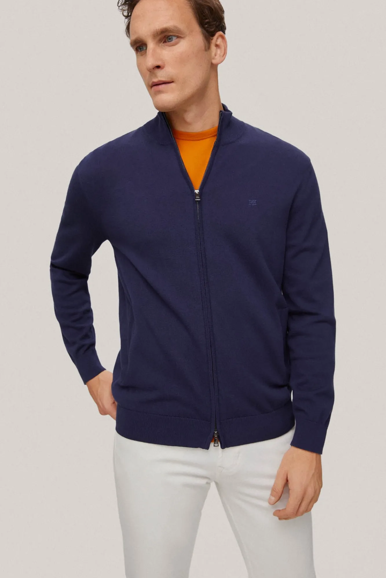 Cardigan Algodon Cremallera Basico^Pedro del Hierro Sale