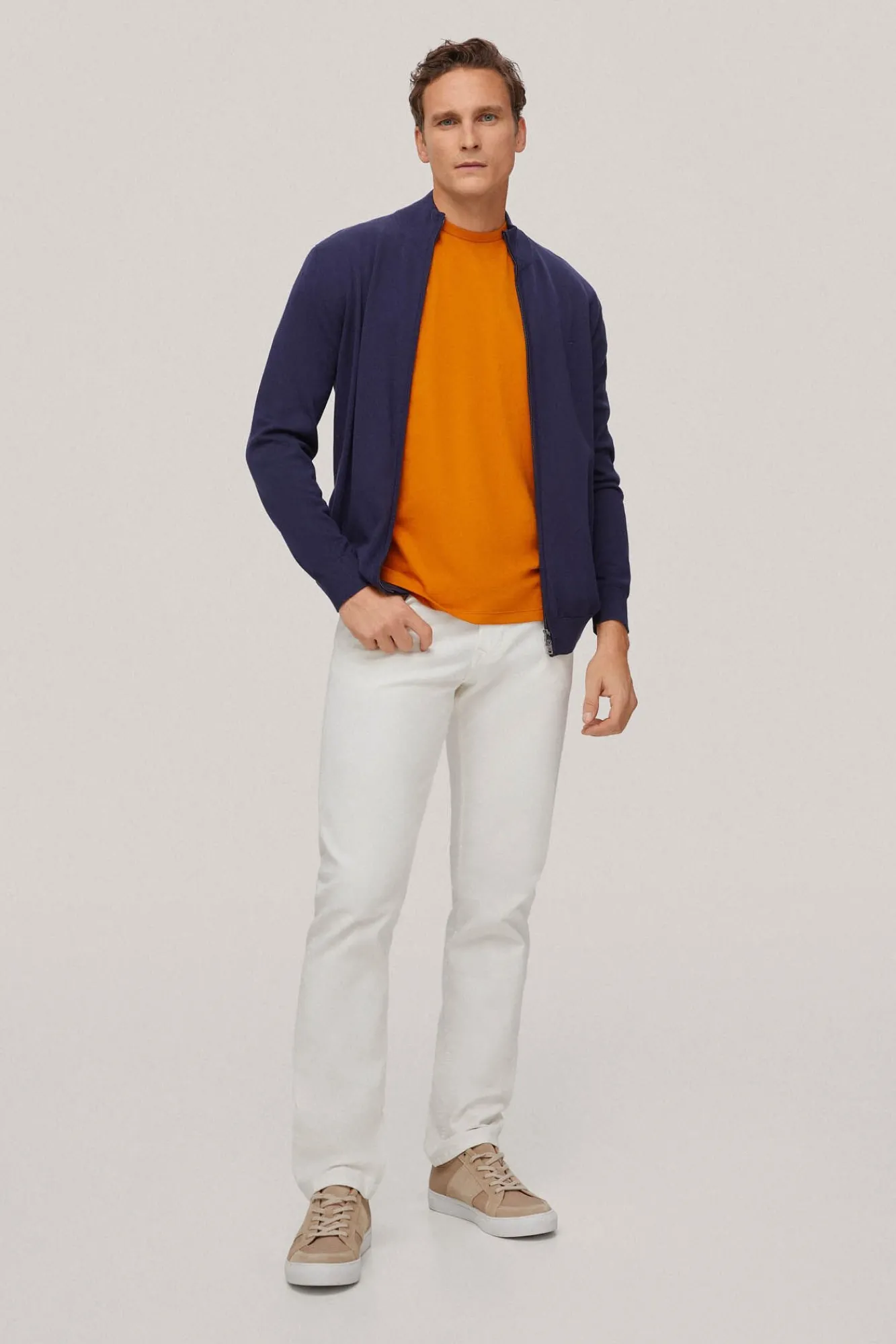Cardigan Algodon Cremallera Basico^Pedro del Hierro Sale