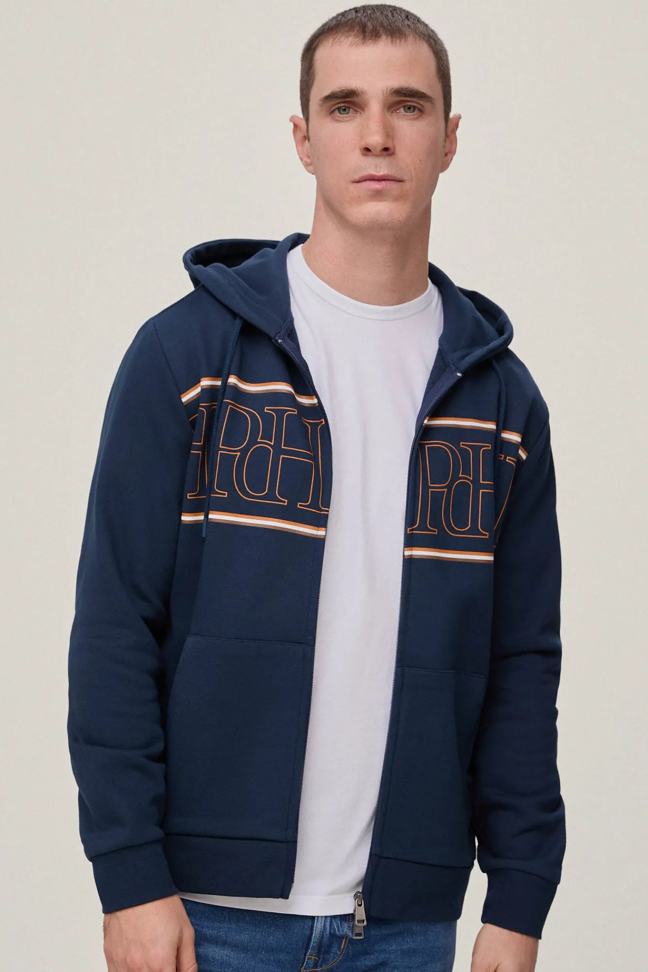 Cardigan Capucha Logo^Pedro del Hierro Hot