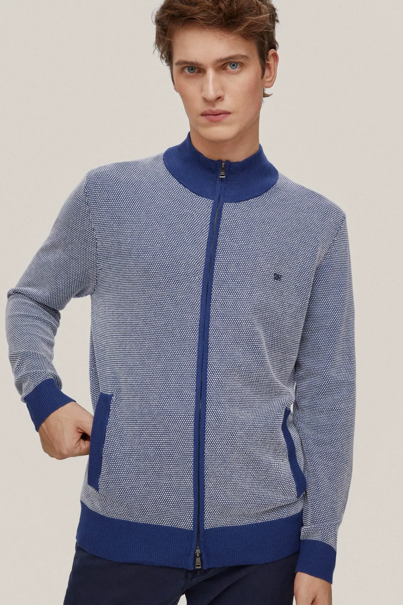 Cardigan Estructura Bicolor Cremallera^Pedro del Hierro Fashion