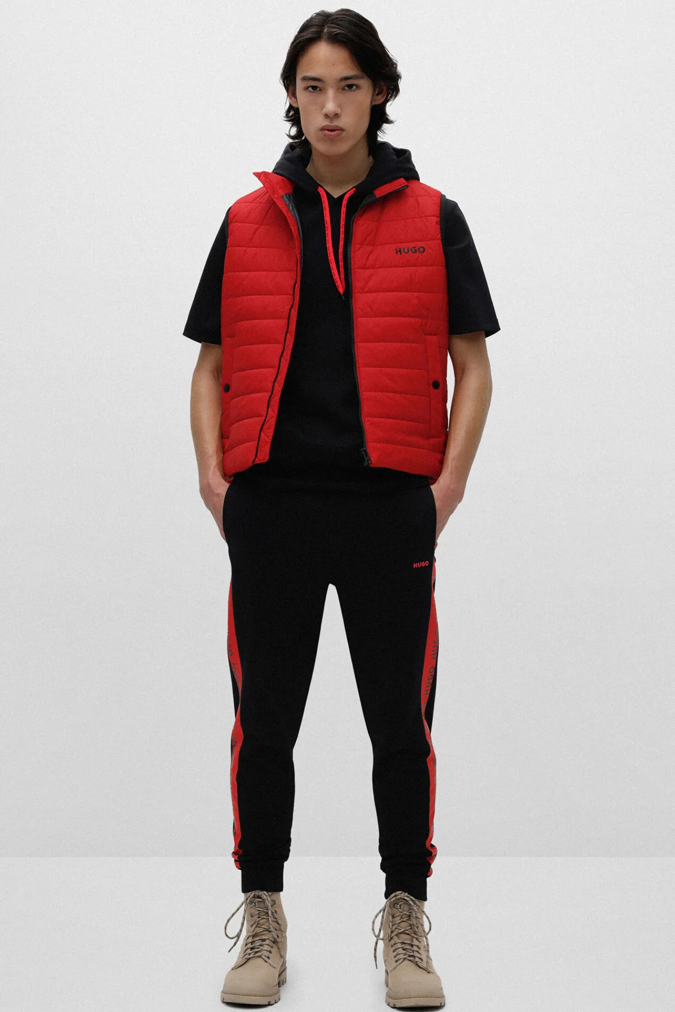 Chaleco Acolchado Cierre Con Cremallera^HUGO Fashion