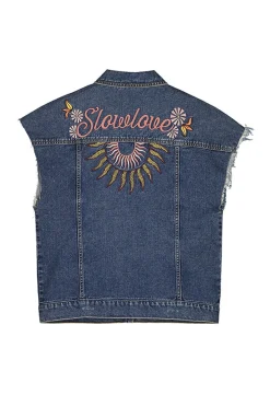 Chaleco Vaquero Bordado^Slowlove Online
