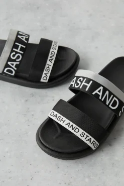 Chanclas Tiras Logo Gris^Dash and Stars Store