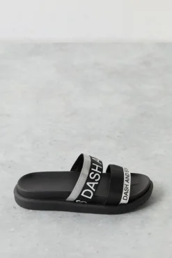 Chanclas Tiras Logo Gris^Dash and Stars Store