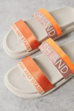 Chanclas Tiras Logo Naranja^Dash and Stars Cheap