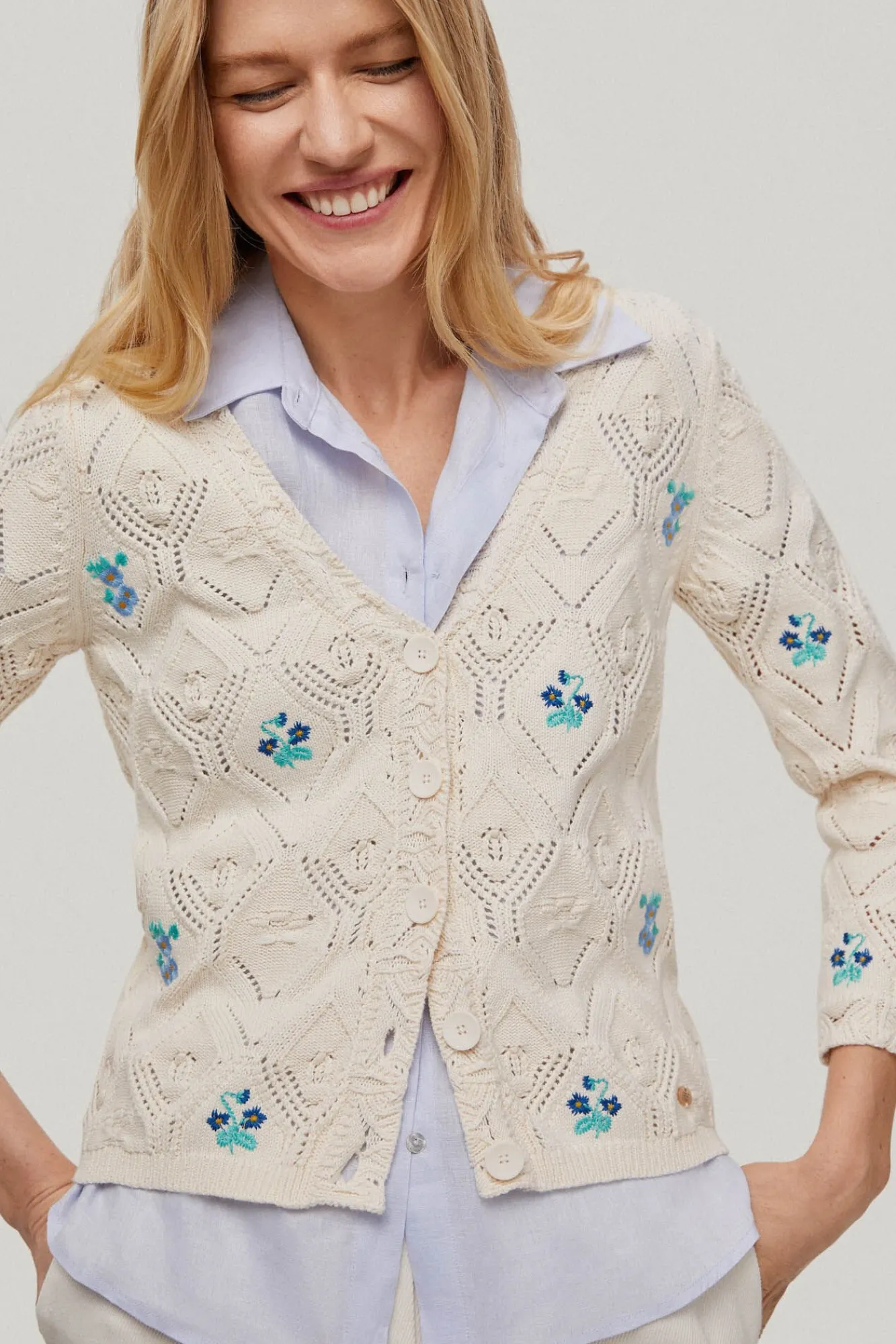 Chaqueta Bordada Flores^Pedro del Hierro Store