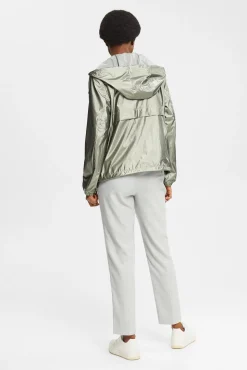 Chaqueta Corta Impermeable Metalizada^Esprit Online