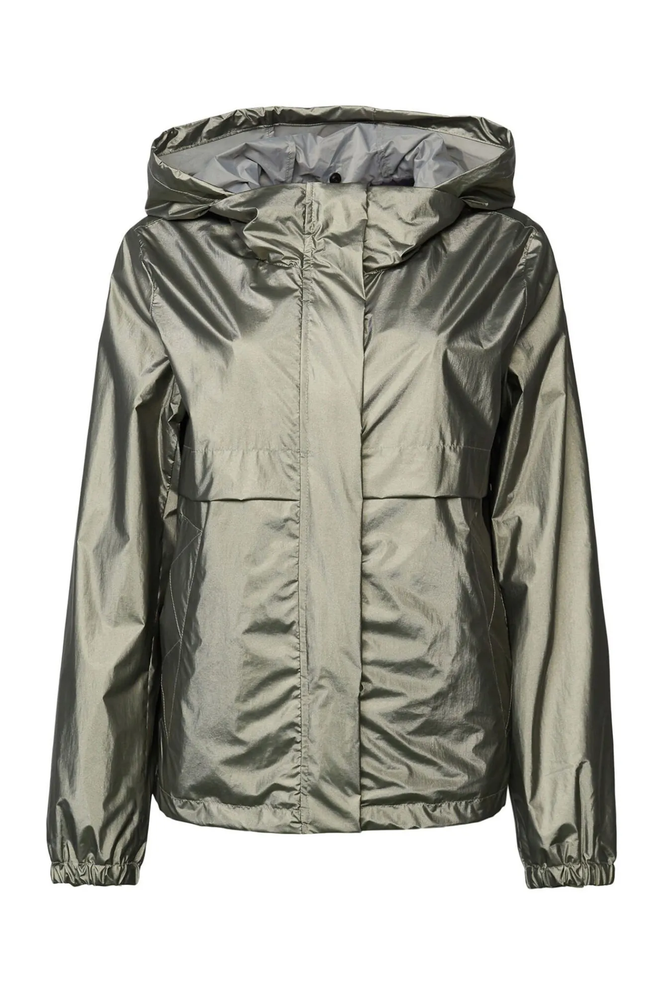 Chaqueta Corta Impermeable Metalizada^Esprit Online