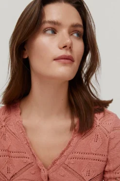Chaqueta Punto Con Rosetones Flor^Pedro del Hierro Sale