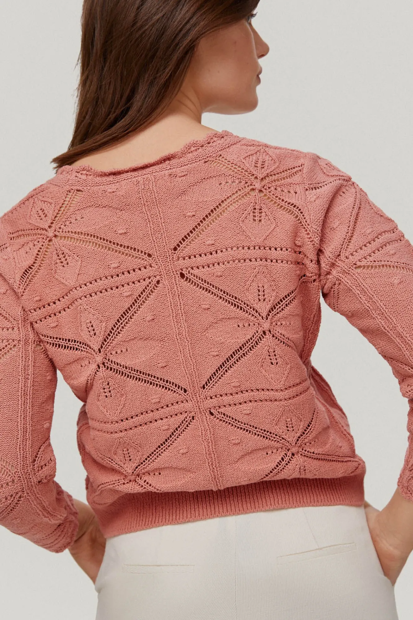 Chaqueta Punto Con Rosetones Flor^Pedro del Hierro Sale