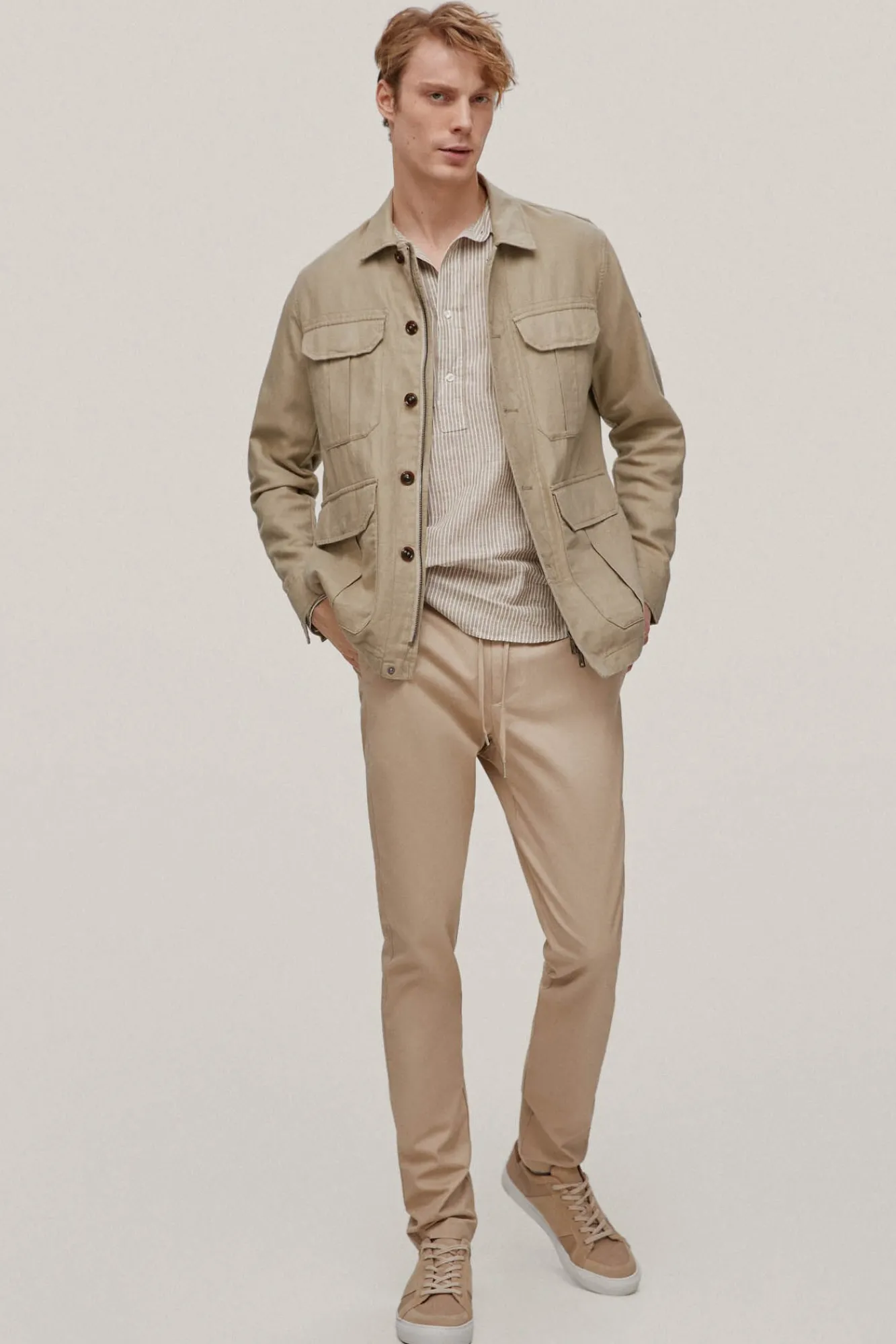 Chaqueta Sahariana Algodon Y Lino^Pedro del Hierro Sale
