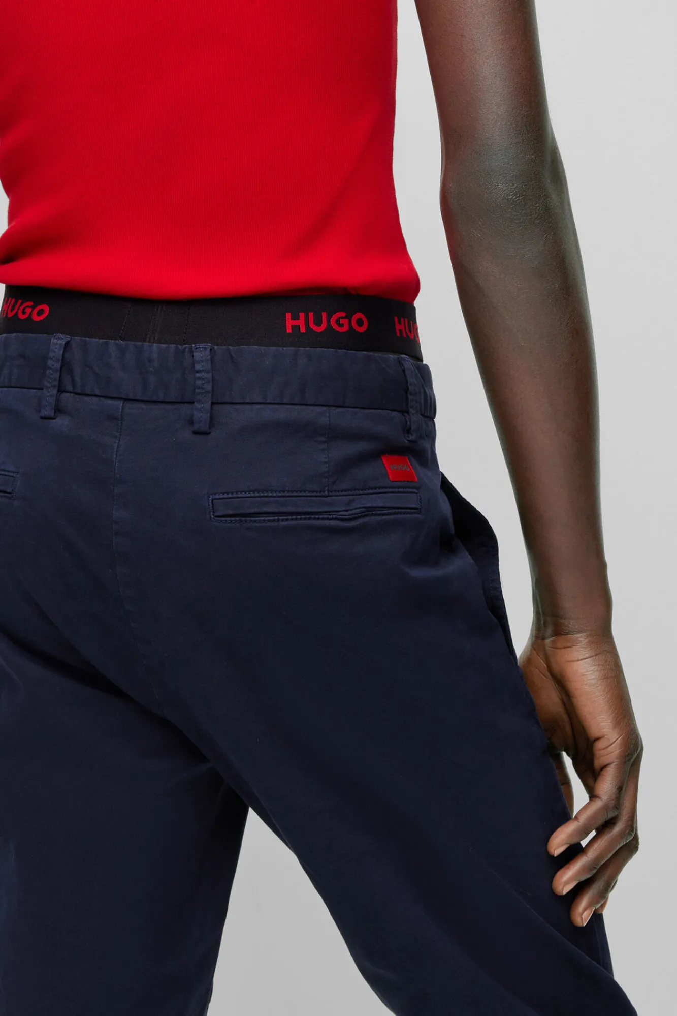 Chinos Ajustados Con Bolsillos^HUGO Sale