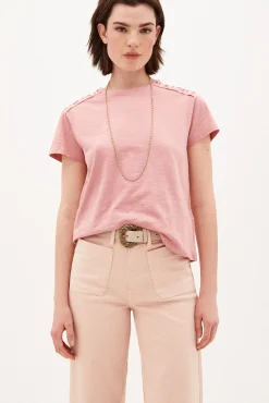 Cindy Camiseta De Algodon Con Bordados^Hoss Intropia Outlet