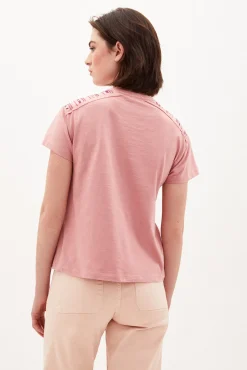 Cindy Camiseta De Algodon Con Bordados^Hoss Intropia Outlet