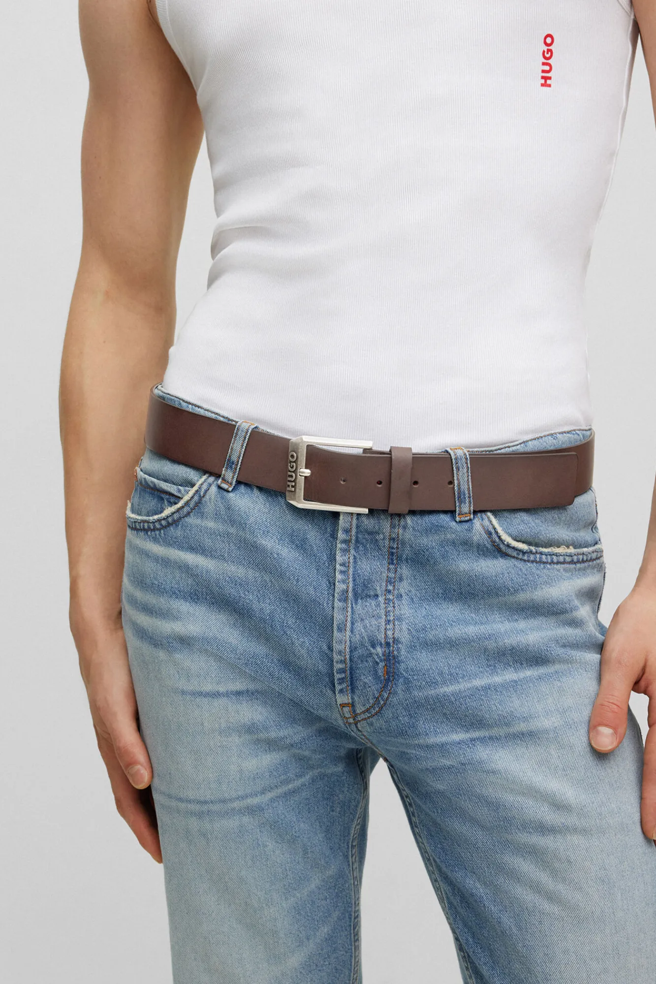 Cinturon Piel^HUGO Cheap