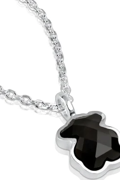 Collar Oso De Plata Y Onix^Tous Best Sale
