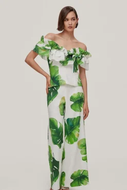 Cristina. Top Off Shoulders Con Volantes^TFP by Tamara Falco Sale