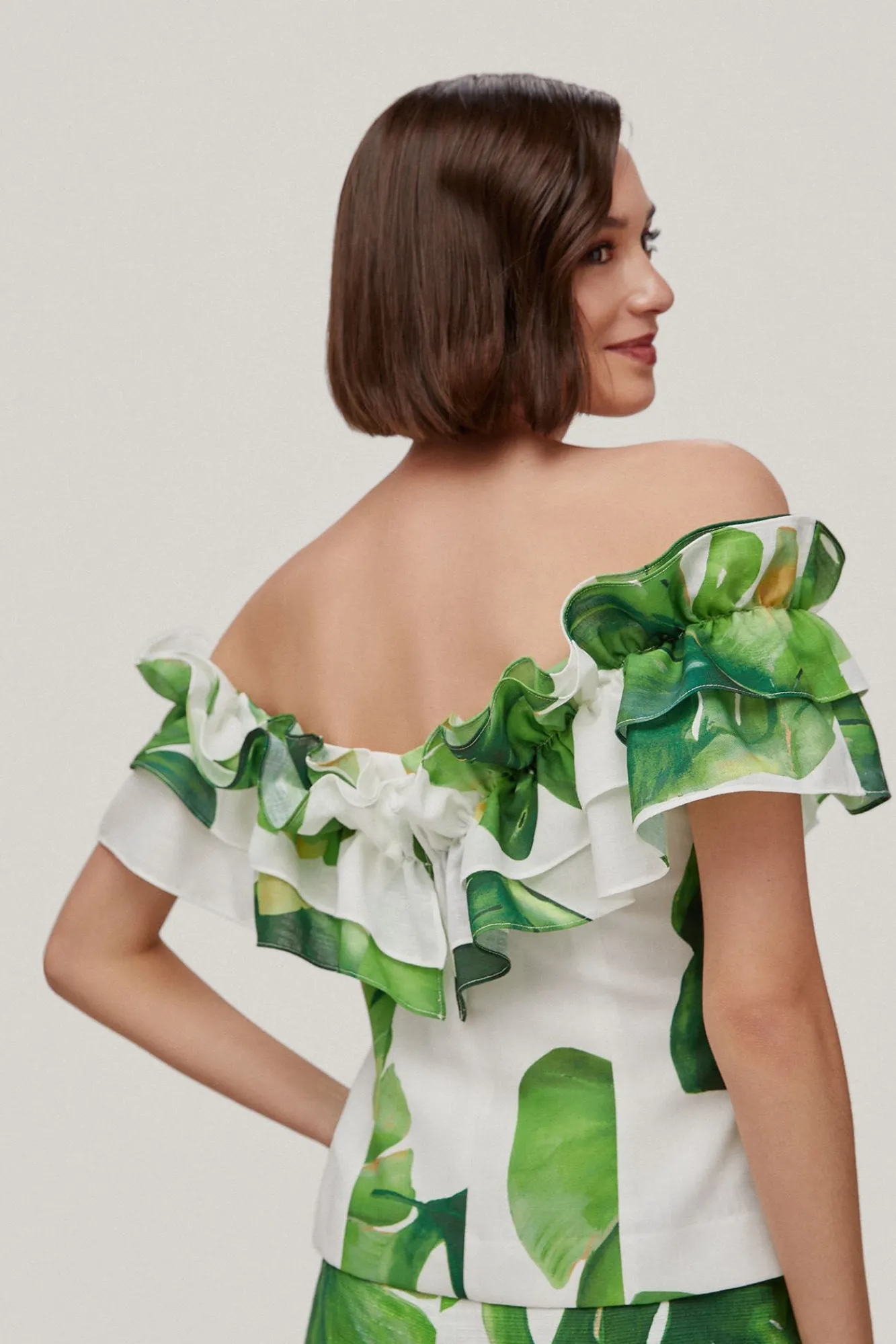 Cristina. Top Off Shoulders Con Volantes^TFP by Tamara Falco Sale