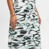 Falda Midi Animal Print Viscosa^Esprit Hot