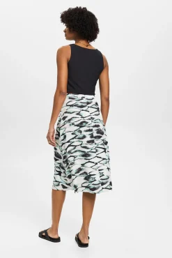 Falda Midi Animal Print Viscosa^Esprit Hot