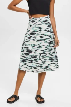 Falda Midi Animal Print Viscosa^Esprit Hot