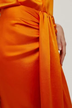 Falda Midi Drapeada^Pedro del Hierro Best