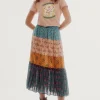 Falda Midi Estampada^Slowlove Cheap