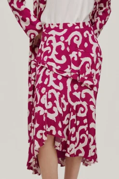 Falda Volantes Asimetrica^Pedro del Hierro Cheap