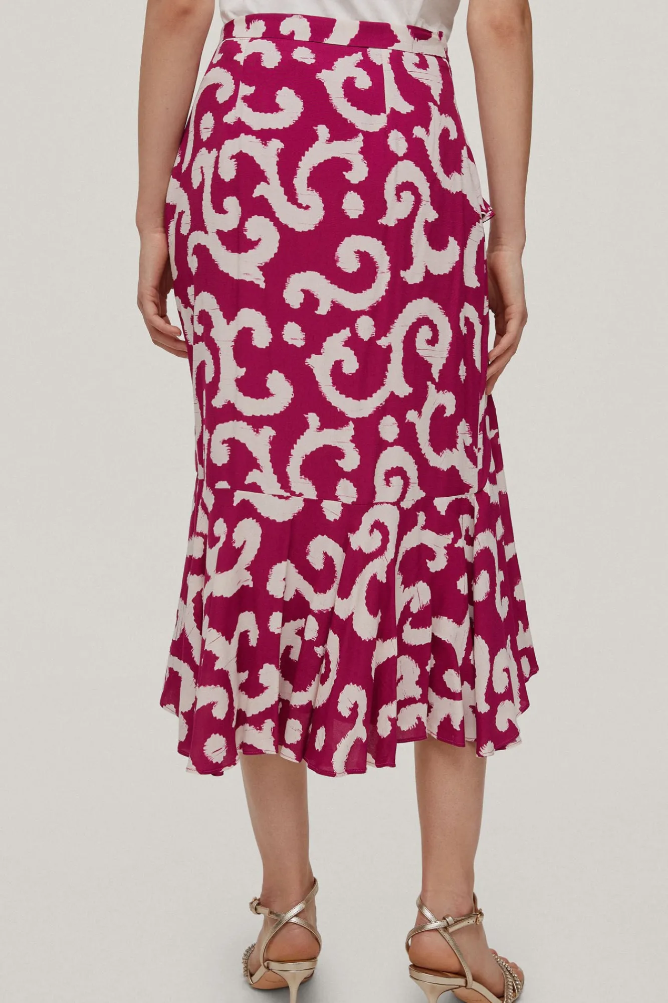 Falda Volantes Asimetrica^Pedro del Hierro Cheap