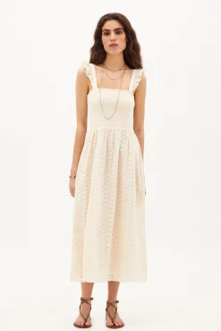 Fatima. Vestido Midi Bordado Suizo^Hoss Intropia Best Sale
