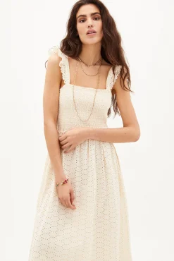 Fatima. Vestido Midi Bordado Suizo^Hoss Intropia Best Sale