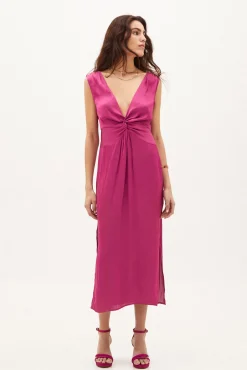 Flora Vestido Midi Satinado^Hoss Intropia Cheap