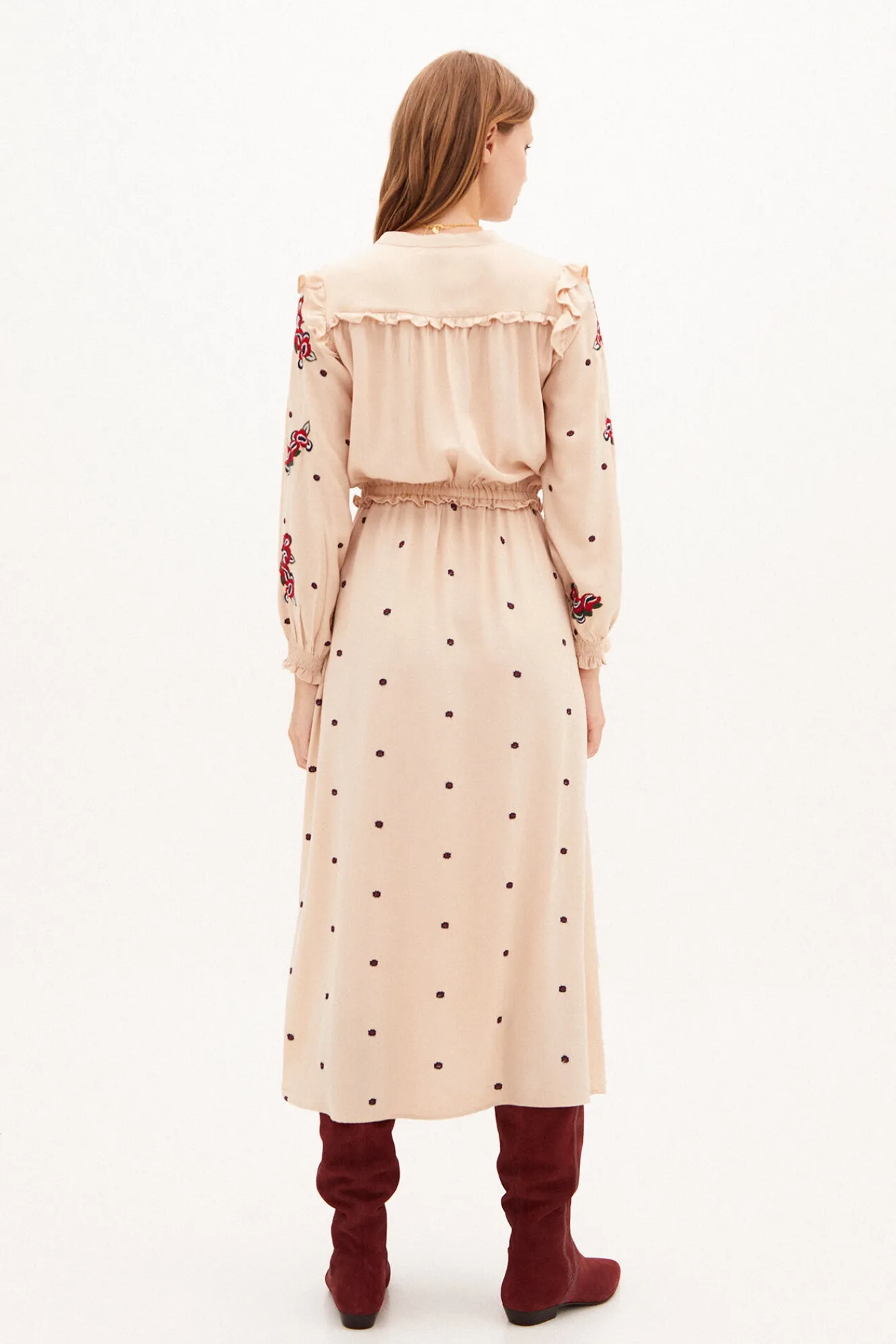 Frida Vestido Midi Bordado^Hoss Intropia Clearance