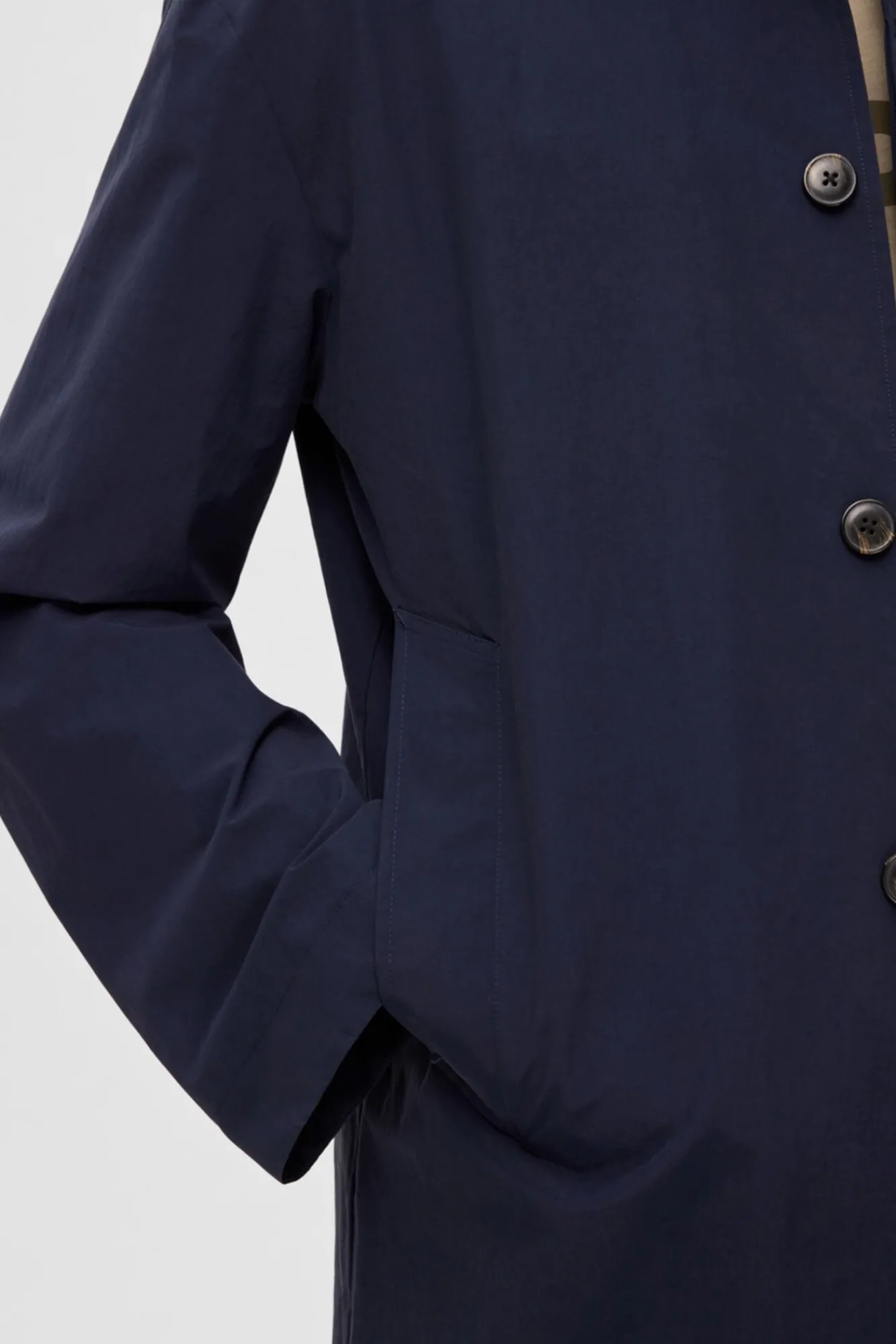 Gabardina Impermeable De Algodon Organico^Selected Store