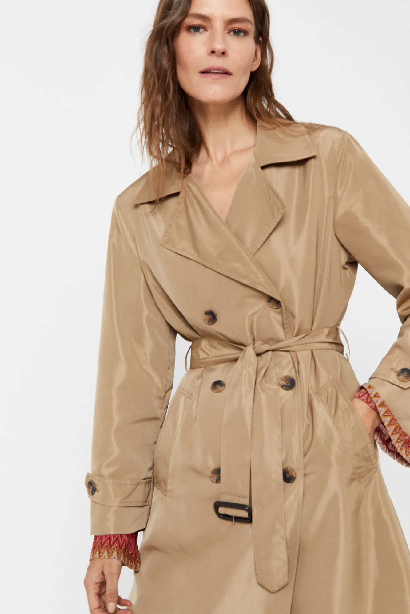 Gabardina Tejido Tecnico Repelente Al Agua.^Cortefiel Flash Sale