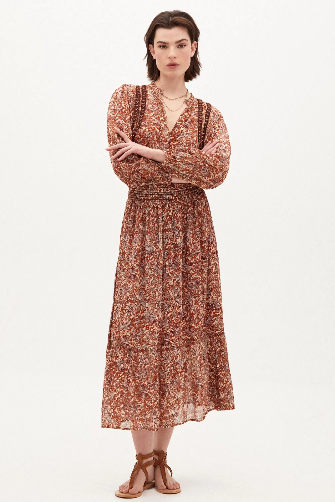Iria Falda Midi Estampada^Hoss Intropia Shop