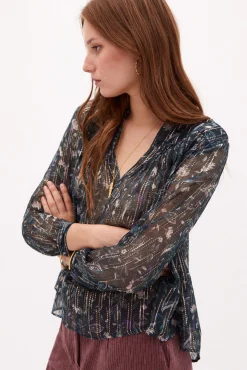 Irina Blusa Estampada Con Lurex^Hoss Intropia Hot