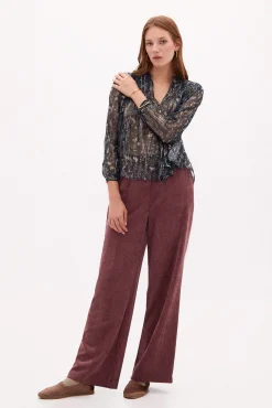 Irina Blusa Estampada Con Lurex^Hoss Intropia Hot