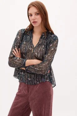 Irina Blusa Estampada Con Lurex^Hoss Intropia Hot