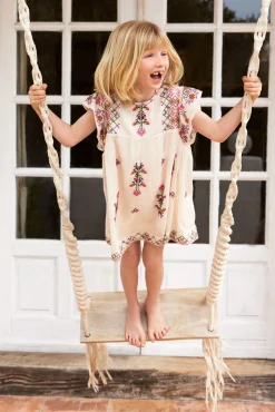 Isa. Vestido Nina De Algodon Bordado^Hoss Intropia Online